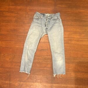 Re/Done Levi’s Skinny Ankle Jeans, Size 24